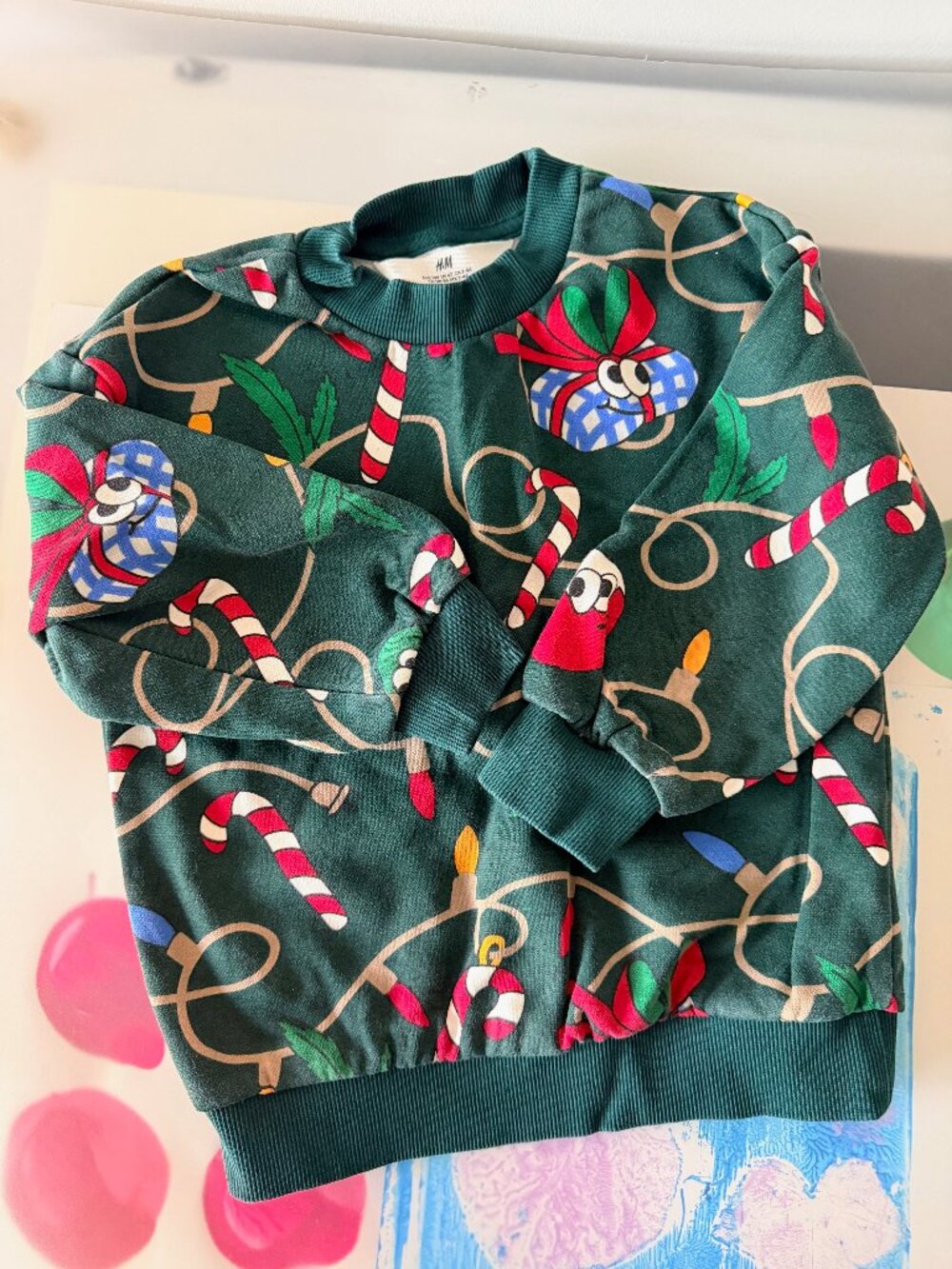 H&M Christmas sweatsuit set 4T